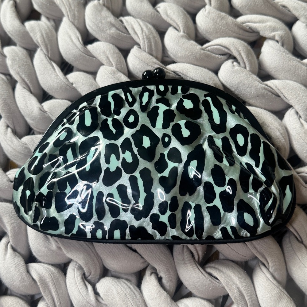 MAC Cosmetics x Liz Goldwyn Glossy Leopard Print Makeup Bag